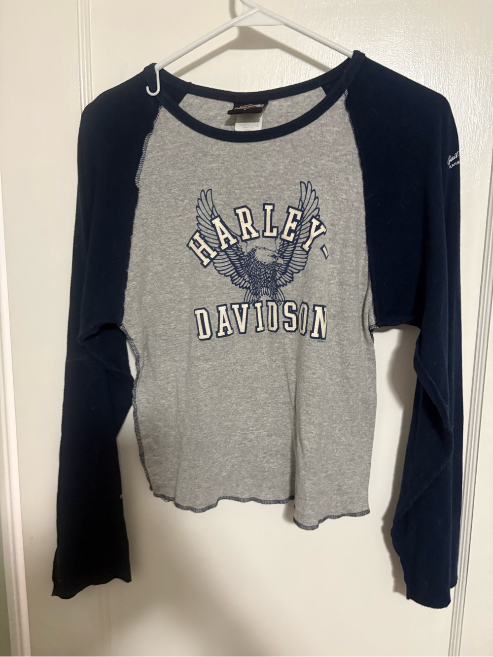 Vintage Harley-Davidson Long Sleeve Baby Tee